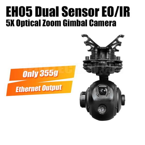 EH05 Dual Sensor 5X Optical Zoom Camera with 3-axis Gimbal