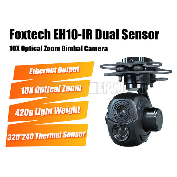 EH10-IR Dual Sensor 10X Optical Zoom Gimbal Camera