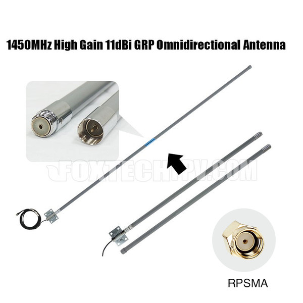 1450MHz High Gain 11dBi GRP Omnidirectional Antenna(2 Segments)