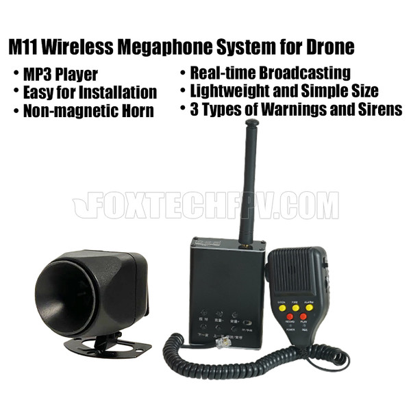 M11 Wireless Megaphone System for Drone