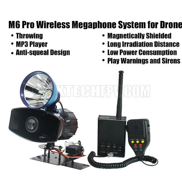 M6 Wireless Megaphone System for Drone