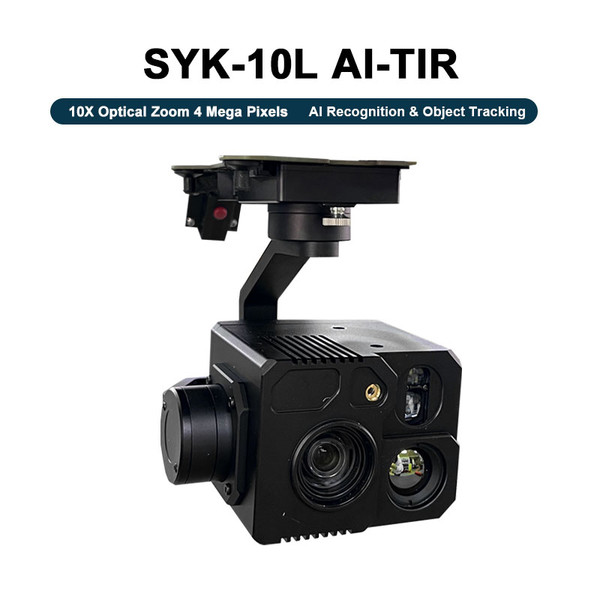 SYK-10L AI-TIR 10X Optical Zoom Camera with 3-axis Gimbal