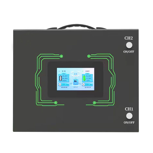 D14 Smart Balance Charger for 6–14S Lithium Batteries, Dual Output, 0–30A Adjustable, 4.3" IPS HD Touchscreen, Real-Time Cell Monitoring, Multi-Protection