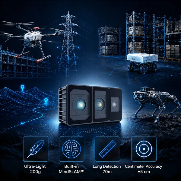 LiDAR & RGB 3D Perception, SLAM Navigation for Robots & Drones – Odin1 Spatial Memory Module