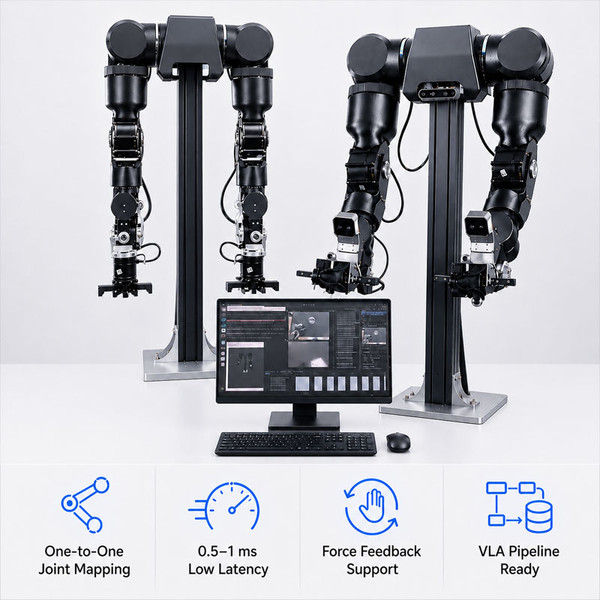 Agility A2 Isomorphic Teleoperation VLA Suite | Leader–Follower Dual-arm Robotic Platform for Embodied AI Research, Robot Learning, Rapid POC Validation