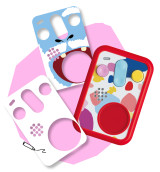 Guscio protettivo Patapum rosso - mascherine: FABA