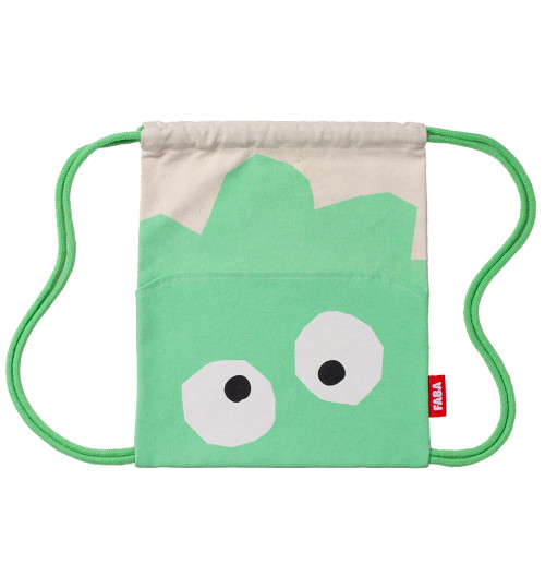 Zainetto con coulisse Hop verde: FABA Zainetto con coulisse Hop verde: FABA