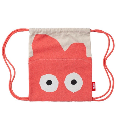 Zainetto con coulisse Hop rosso: FABA Zainetto con coulisse Hop rosso: FABA