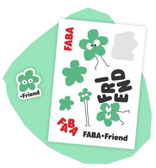 Adesivo FABA Club Friend: FABA