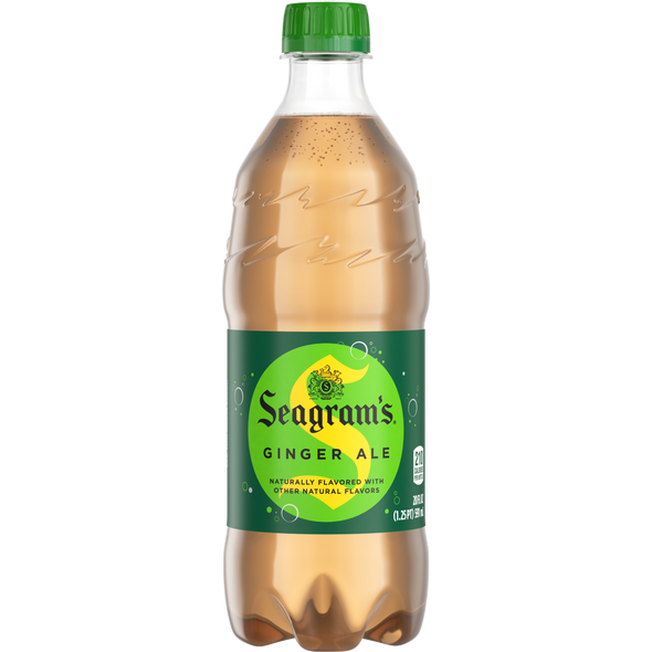 Seagram's Ginger Ale, 20 oz. Bottles, 24 Pack