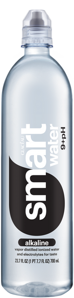 smartwater alkaline with antioxidant, 23.7oz Sports Cap Bottles, 24 pack