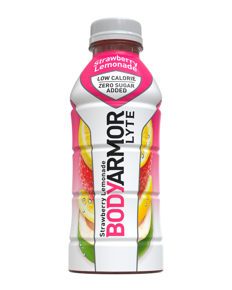BODYARMOR Lyte Sports Drink  Strawberry Lemonade, 16 oz. Bottles, 12 pack
