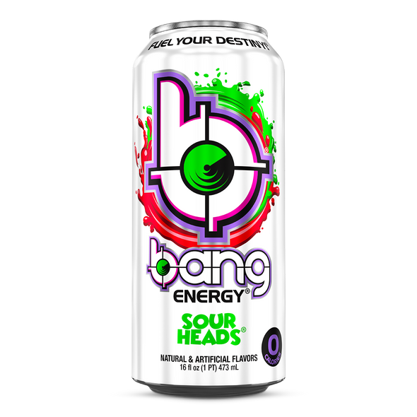 Bang Energy Sour Heads, 16 oz. Cans, 12 Pack