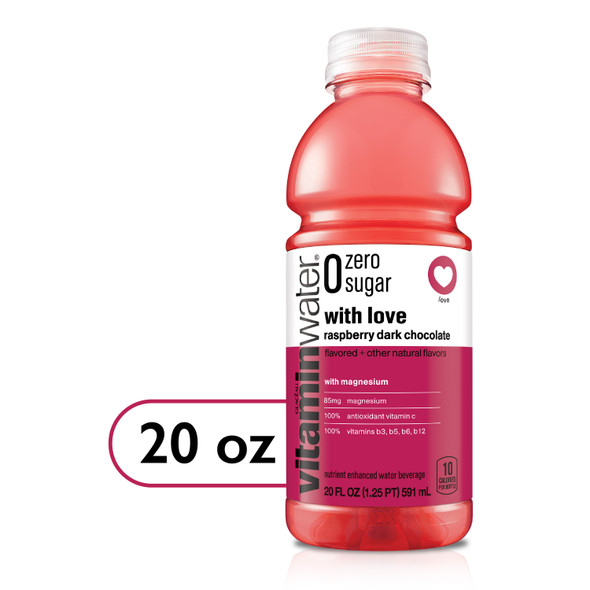 vitaminwater zero sugar with love, 20 oz. Bottles 12 Pack