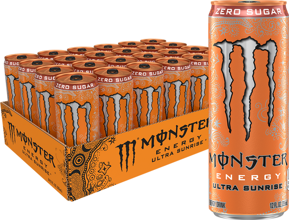 Monster Energy Zero Ultra Sunrise, 12 oz. Cans, 24 Pack