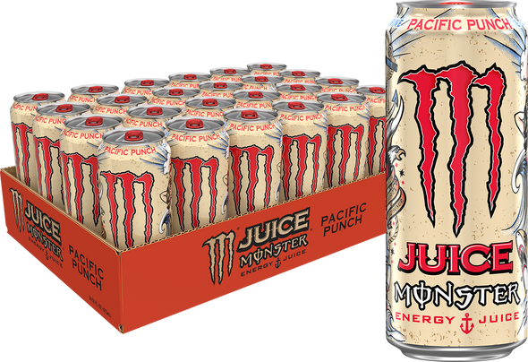 Monster Energy Juice Pacific Punch, 16 oz. Cans, 24 Pack