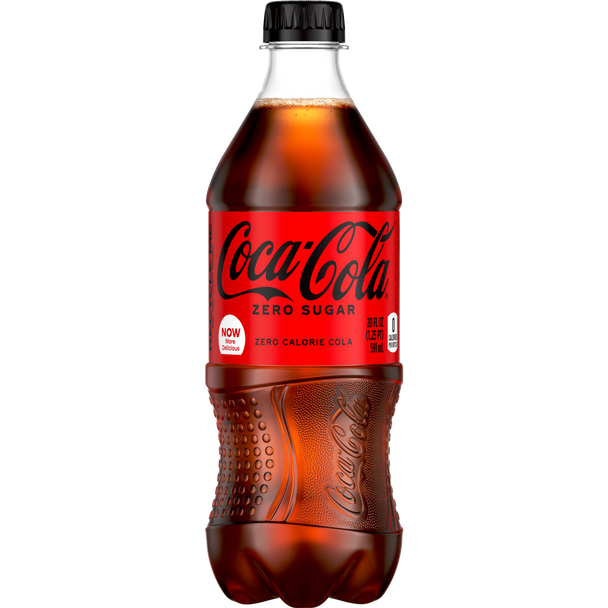 Coca-Cola Zero Sugar, 20 oz. Bottles, 24 Pack