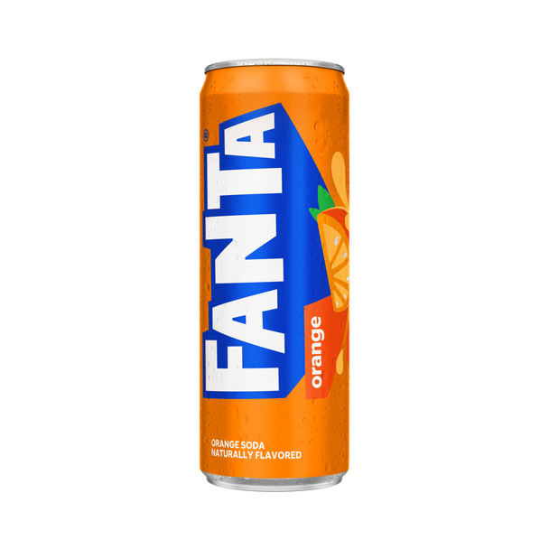 Fanta Orange, 12 oz. Slim Cans, 24 Pack