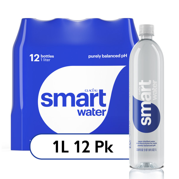 smartwater, 1L Bottles, 12 Pack