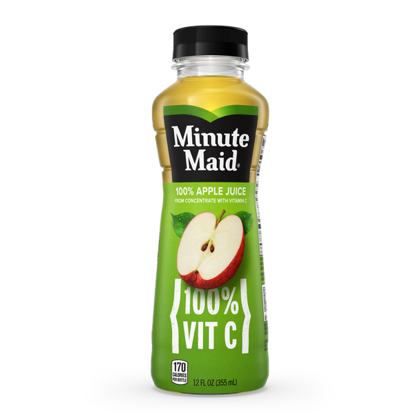 Minute Maid Apple Juice, 12 oz. Bottles, 24 Pack