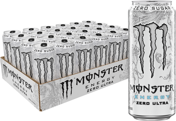 Monster Energy Zero Ultra, 16 oz. Cans, 24 Pack