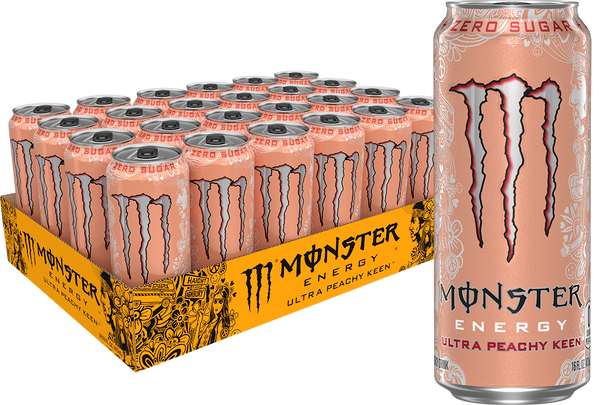Monster Energy Ultra Peachy Keen, 16 oz. Cans, 24 Pack