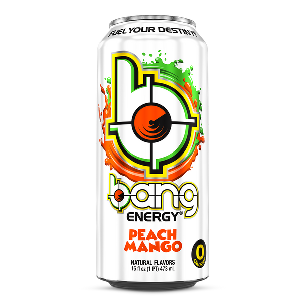 Bang Energy Peach Mango, 16 oz. Cans, 12 Pack