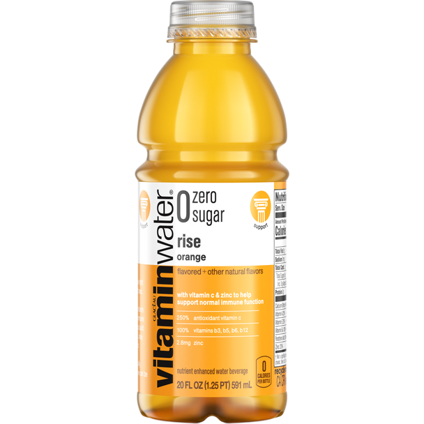 vitaminwater zero sugar rise, 20 oz. Bottles 12 Pack