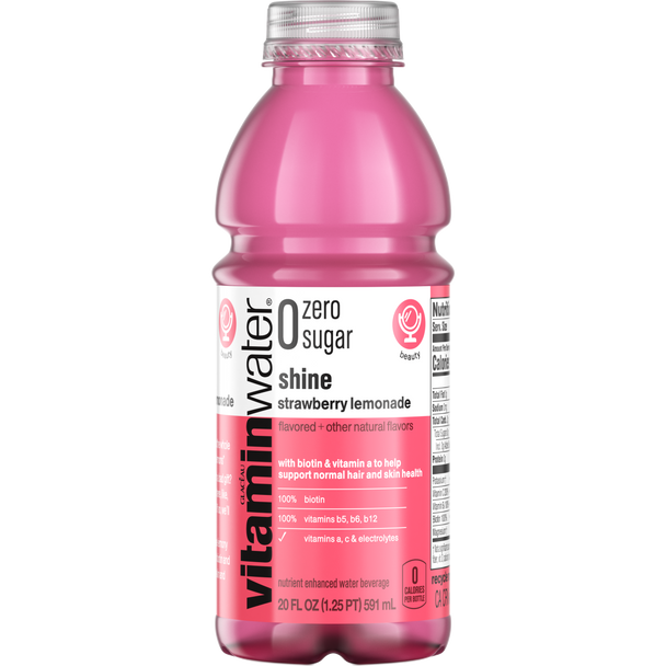 vitaminwater zero sugar shine, 20 oz. Bottles 12 Pack