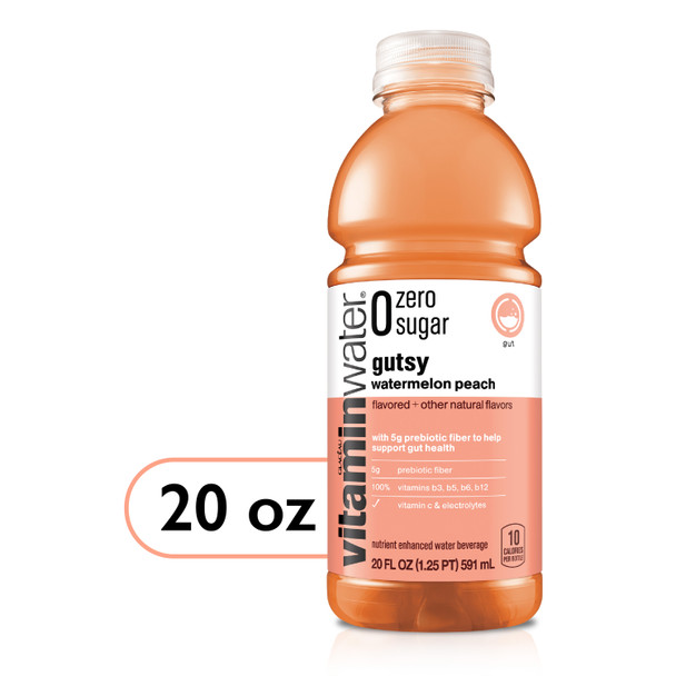 vitaminwater zero sugar gutsy, 20 oz. Bottles 12 Pack