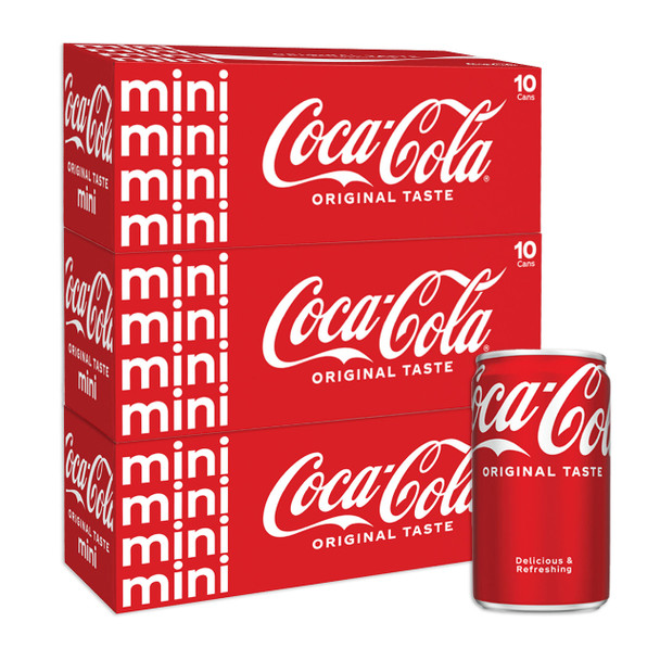 Coca-Cola, 7.5 oz. Mini Cans, 30 Pack