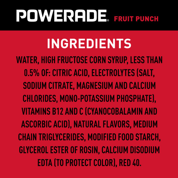 POWERADE Fruit Punch 20 oz. Bottles 24 Pack