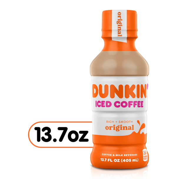 Dunkin' Original Iced Coffee, 13.7 oz. Bottles 12 Pack