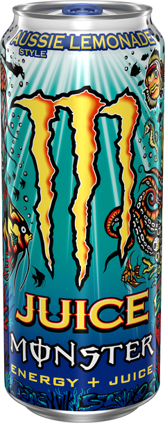 Monster Energy Juice Aussie Lemonade, 16 oz. Cans, 24 Pack
