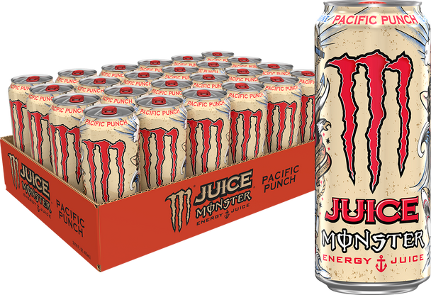 Monster Energy Juice Pacific Punch, 16 oz. Cans, 24 Pack