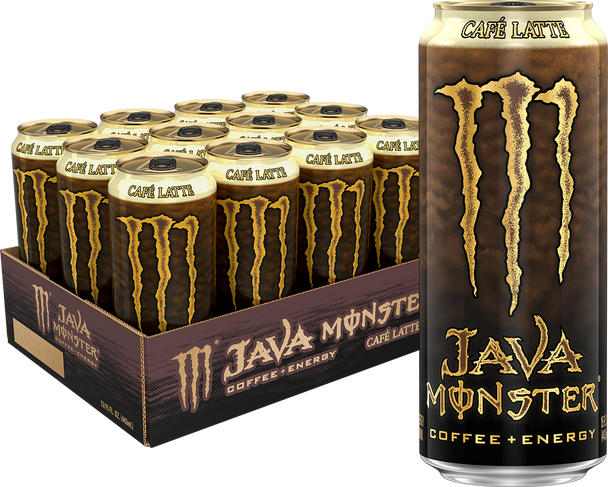 Monster Energy Java Café Latte, 15 oz. Cans, 12 Pack