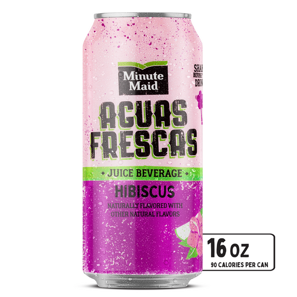 Minute Maid Aguas Frescas Hibiscus, 16 oz. Cans, 24 Pack