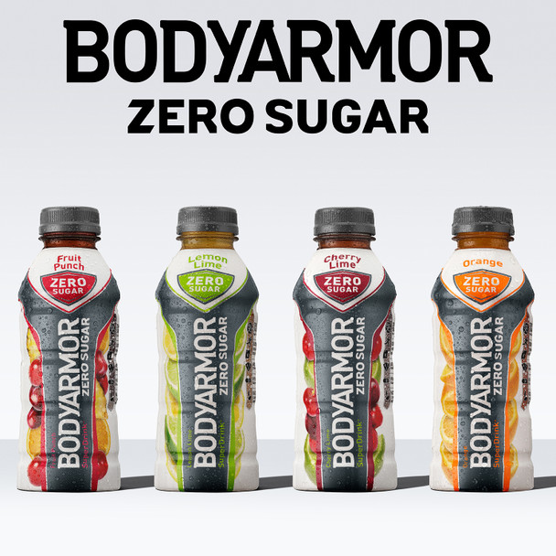 BODYARMOR Zero Sugar Cherry Lime, 16 oz. Bottles, 12 Pack