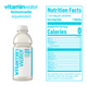 The nutrition label for a 20 ounce bottle of vitaminwater zero sugar squeezed, lemonade The nutrition label for a 20 ounce bottle of vitaminwater zero sugar squeezed, lemonade