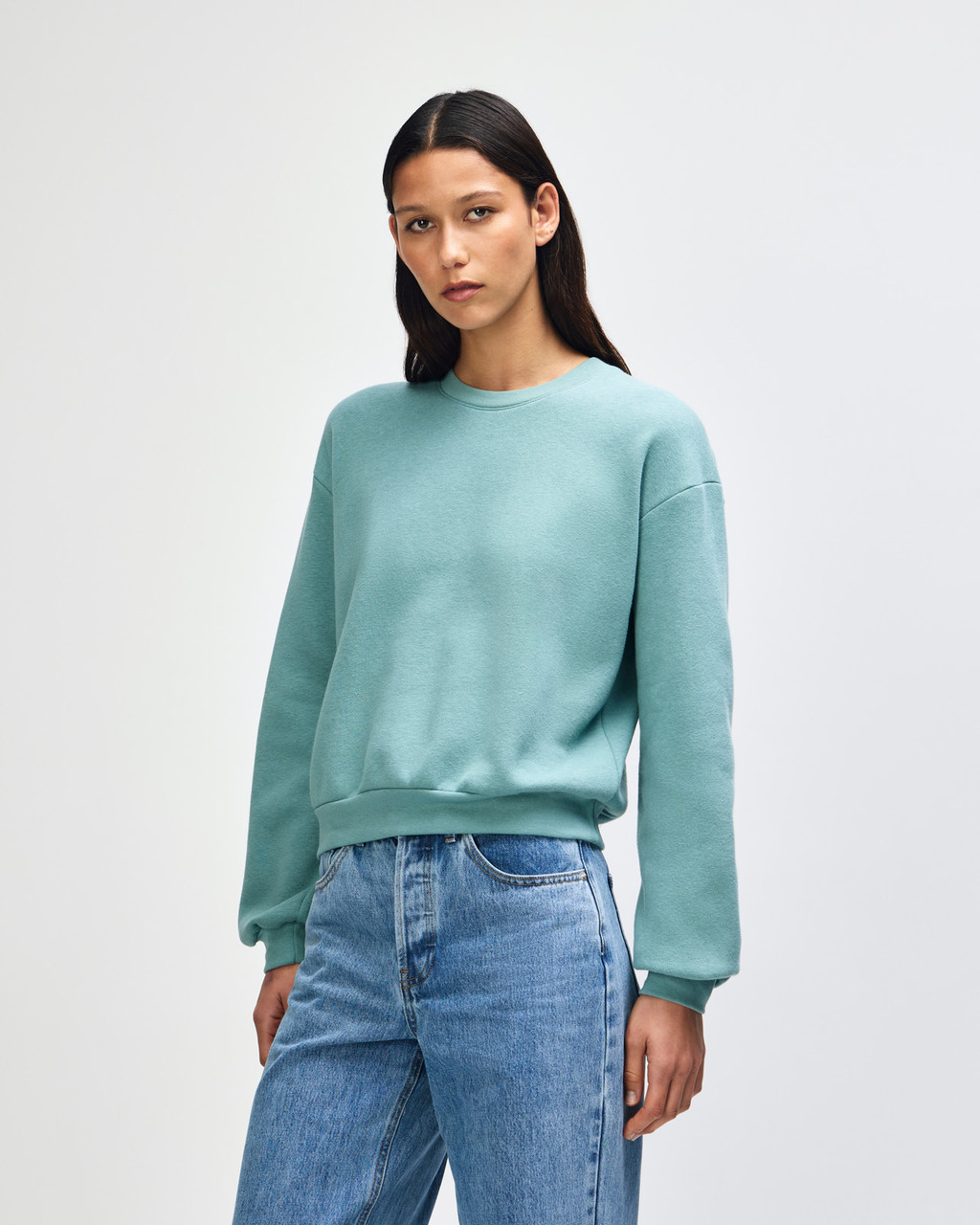 American Apparel® RF494 Boxy Cropped Crewneck