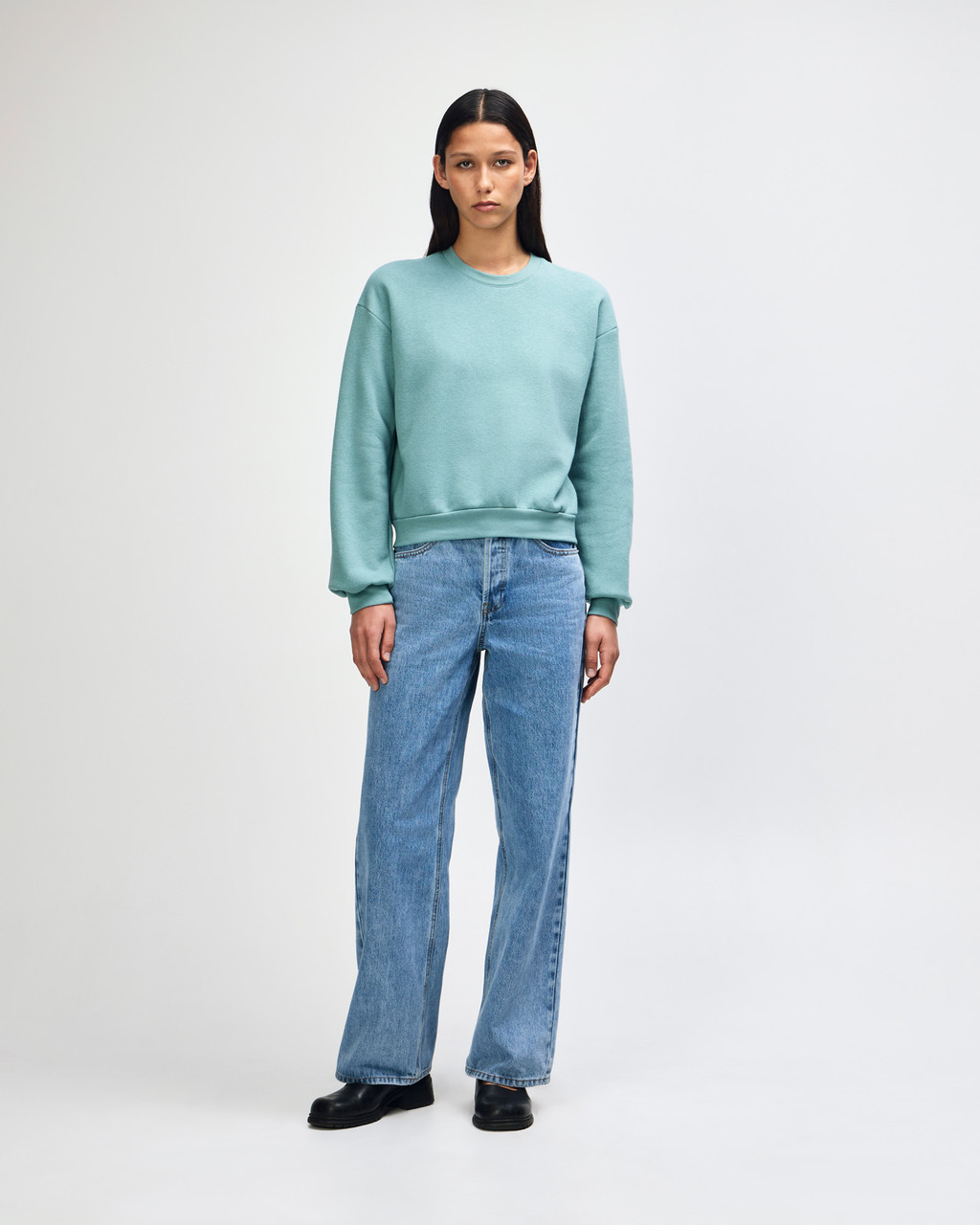 American Apparel® RF494 Boxy Cropped Crewneck