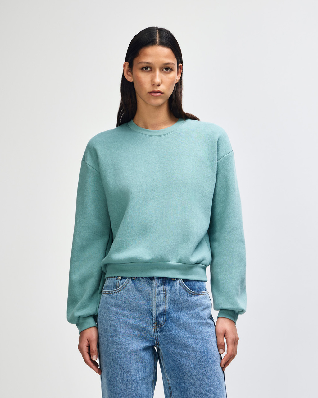 American Apparel® RF494 Boxy Cropped Crewneck