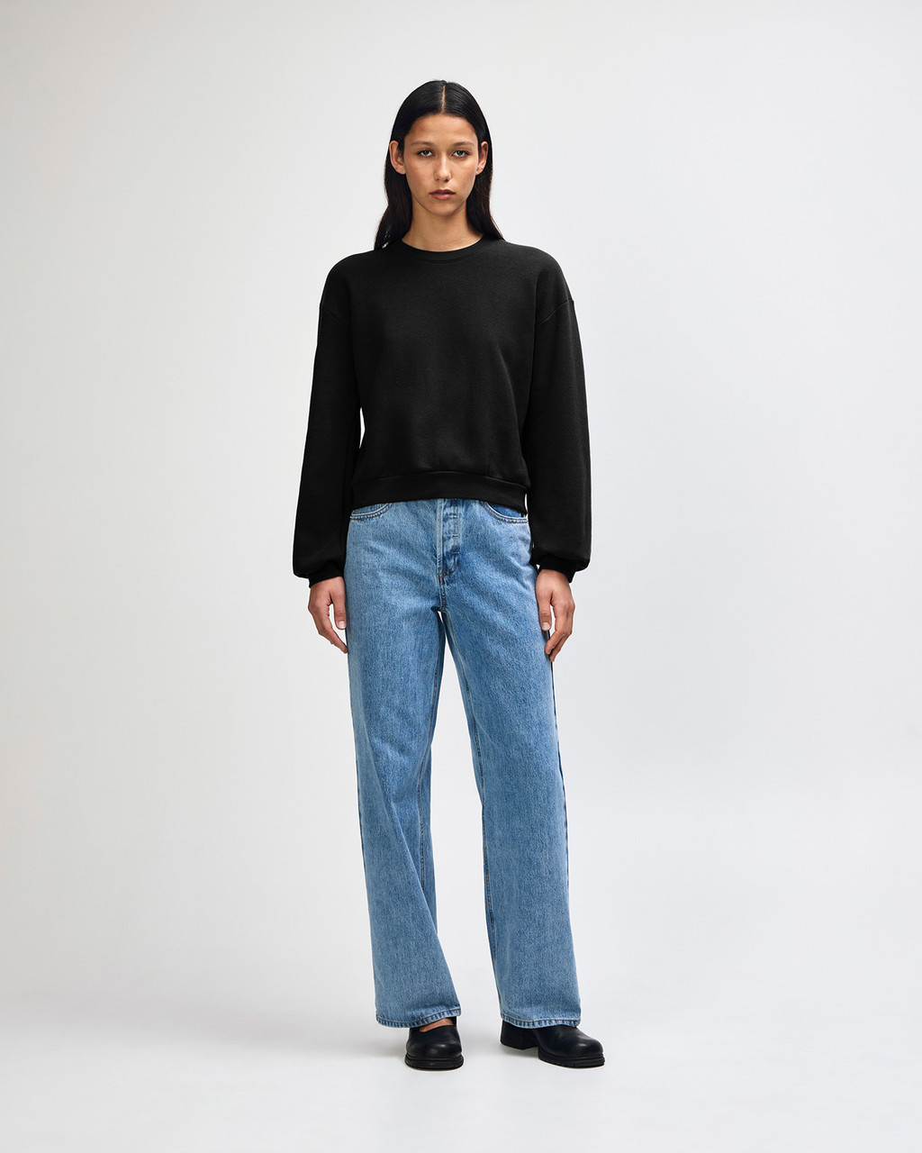 American Apparel® RF494 Boxy Cropped Crewneck