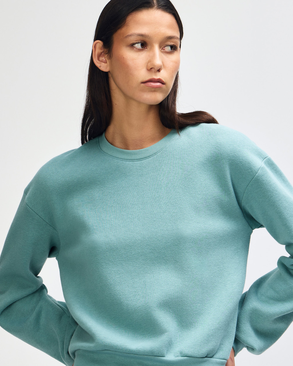 American Apparel® RF494 Boxy Cropped Crewneck