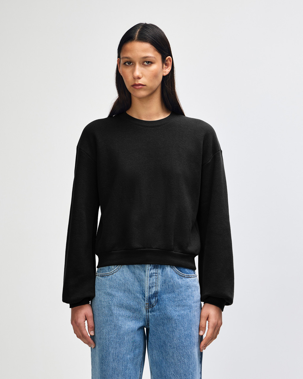 American Apparel® RF494 Boxy Cropped Crewneck