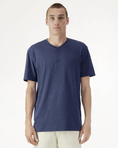 American Apparel® 2004CVC | Relaxed-Fit Henley T-Shirt | AU
