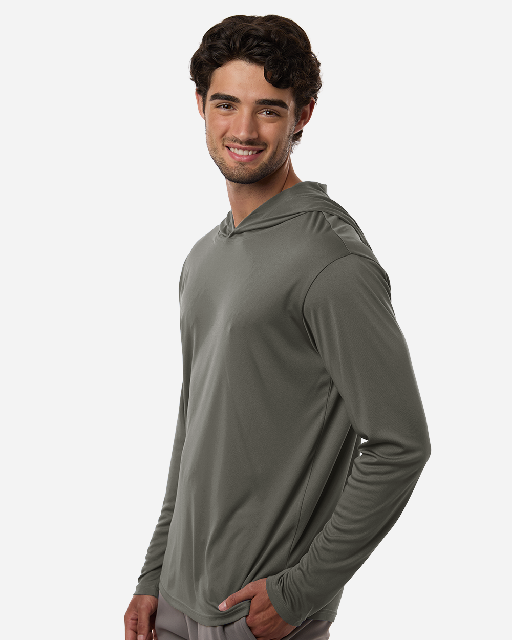 AllPro 48510 Men's Long Sleeve Hooded T-Shirt
