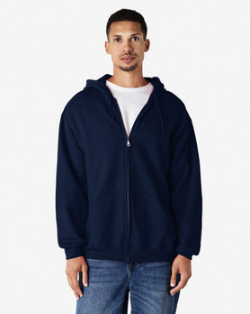 Adult Full Zip Hooded Sweatshirt 18600 (Navy)