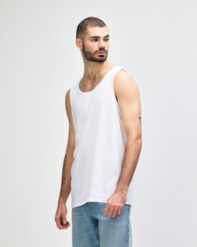 5200 Adult Tank Top Side (White)