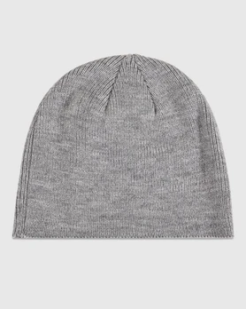 American Apparel® Knit Beanie Front (Light Grey)